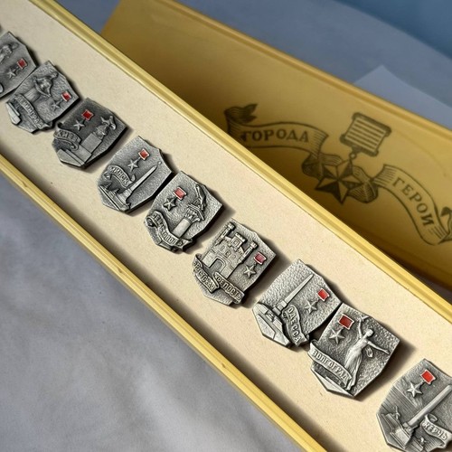 Soviet hero cities badge set - cities,