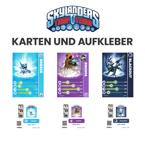 Skylanders trap team cards and - team,