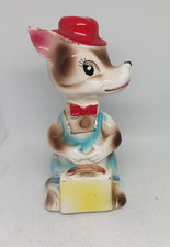 Vintage Animal Deer ? Figurine Circa 1960's With A Tape Measure Behind !