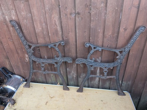Vintage cast iron - iron, bench