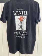 Feathers McGraw T-shirt Wallace And Gromit Medium New