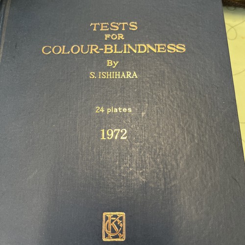Test for colour blindness - blindness, 1972