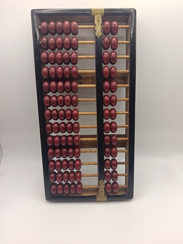 Vintage chinese wood abacus - wood,