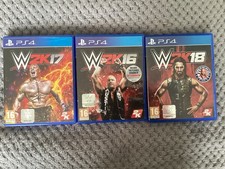 PS4 Games X3 W2K17, W2k16 And W2K18 Excellent Condition