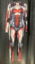 Superhero Robotic Cosplay Jumpsuit Costume Men  Women Zentai Bodysuit Halloween