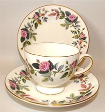 Wedgwood Hathaway Rose Trio Tea Cup Saucer Side Plate