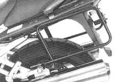 Yamaha FJR 1300 bis Bj.2005 Side luggage carrier firmly screwed Black BY H&B