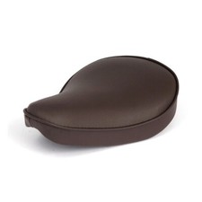 Small Brown Vinyl Covered SOLO SEAT for Bobber/Chopper Motorcycles: 903003