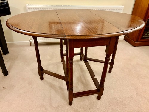 Antique oak gateleg drop - drop, leaf