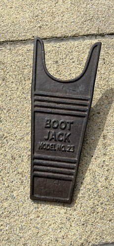 Rustic brown cast iron - cast, boot
