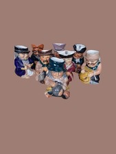 Vintage Antique Character Toby Jugs Made by Roy Kirkham Pottery Made In England