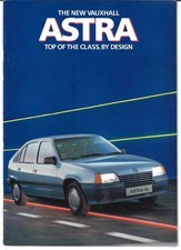 Vauxhall Astra Mk2 1984-1985 UK Market Sales Brochure GTE SR GL L Base Estate