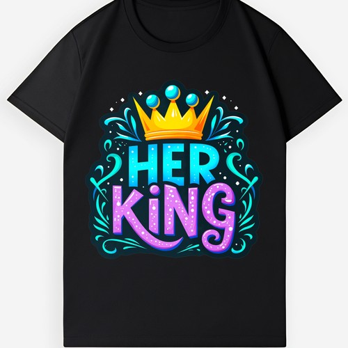 Her king vibrant - vibrant, graphic