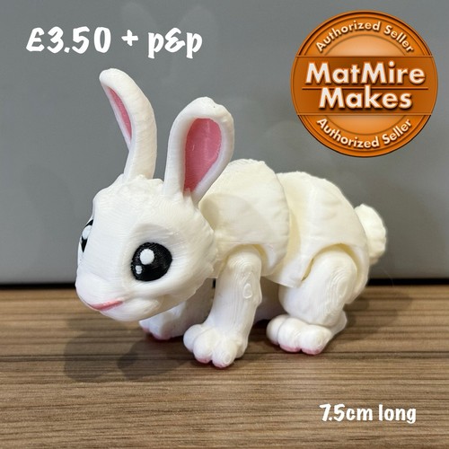 Mini white rabbit fidget - mini,