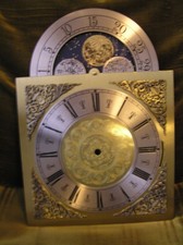 Clock dial.Moon phase .High quality.Brass etched numerals .