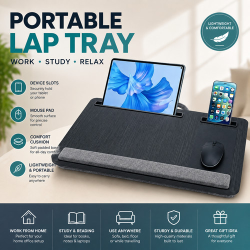Portable laptop lap desk - laptop,