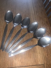 6 x Vintage Viners PROFILE Stainless Steel Table, Serving Spoons @ 8”/20cm
