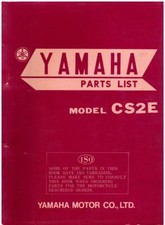 Yamaha Motorcycle / Motorbike CS2E & CS3E Spare Parts Manual / Book