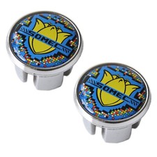 Blue Somec Chrome Handlebar