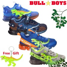 Bull Boys Trainers Blue Grey
