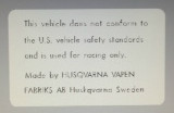 Husqvarna disclaimer frame - disclaimer,