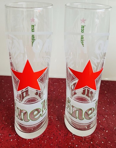 Heineken beer pint - 2x, glasses