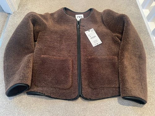 Zara lush brown shearling - brown,