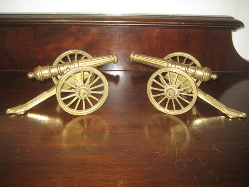 Long pair brass desk - pair,