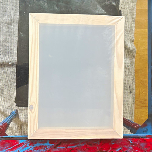 Beige wooden screen - screen, printing