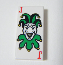 LEGO Original Joker Minifigure Playing Card Tile Part Jester 7788 7782 NEW