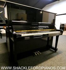 Yamaha U3AS Upright Piano in Black High Gloss Cabinetry w/ Sostenuto Pedal