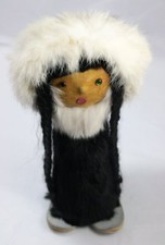 Kitsch Vintage Eskimo Lady Doll / Figure 12” approx