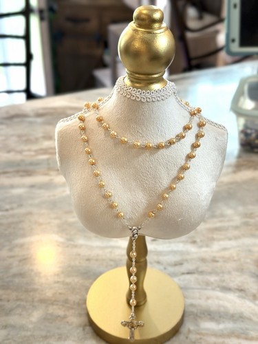 Rosary bead necklace - bead,