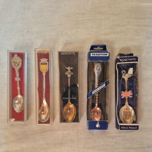 Souvenir spoons silver plated - souvenir,