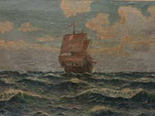 Antique Oil Painting By A