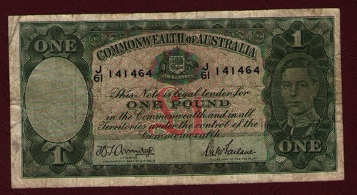 Australian paper banknote - paper,