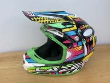 LAZER X7 COMET MOTORBIKE MX BMX MOTOCROSS HELMET MULTI COLOURED RAINBOW MEDIUM