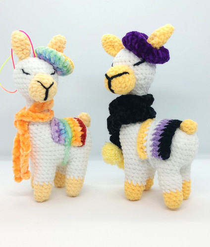 Handmade crochet lama - handmade,