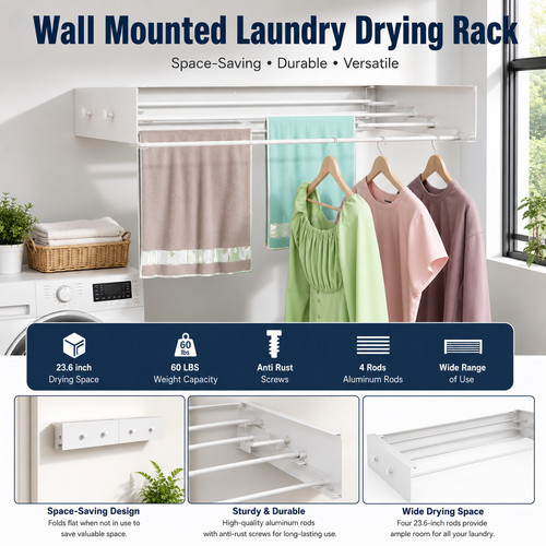 Wall mounted laundry drying - wall,