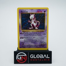 Mewtwo Shadowless base set Holo 1999 pokemon card 10/102 MP