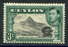 Ceylon 1938-48 3c perf 13x13½