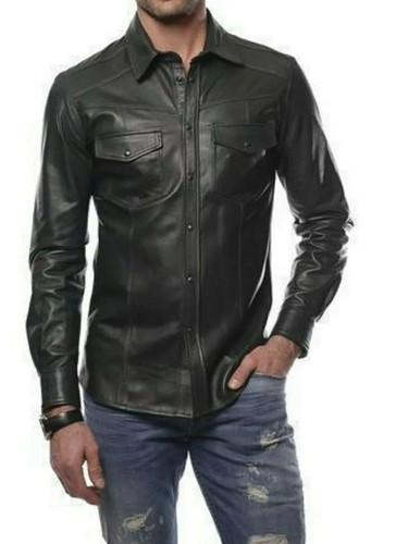 Men genuine lambskin leather - genuine,