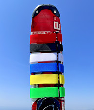 2 x SKI TIES - 40cm Long Ski Straps Ties - Various Colours  - UK Seller