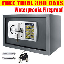 Electronic Digital Safe Box Lock Key Safe Steel Cash High Security Code Large