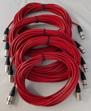 Set of 5 XLR Mic Leads 10m