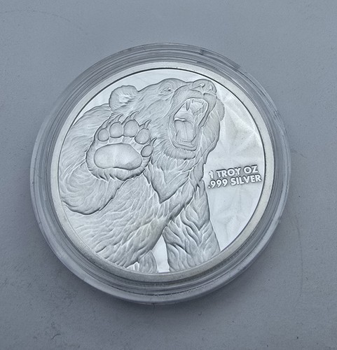 999 fine silver bull - 1, silver-