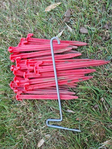 Puller tent pegs - , red