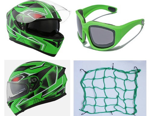 Green full face - 3pc,