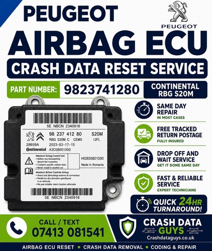 Peugeot airbag ecu crash data - peugeot,