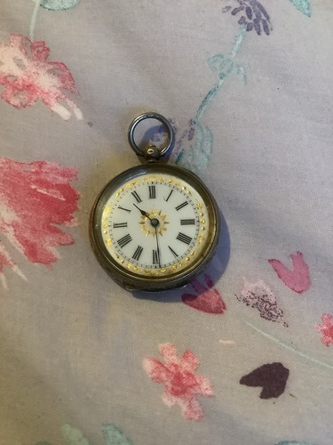 Antique silver ladies pocket - antique,